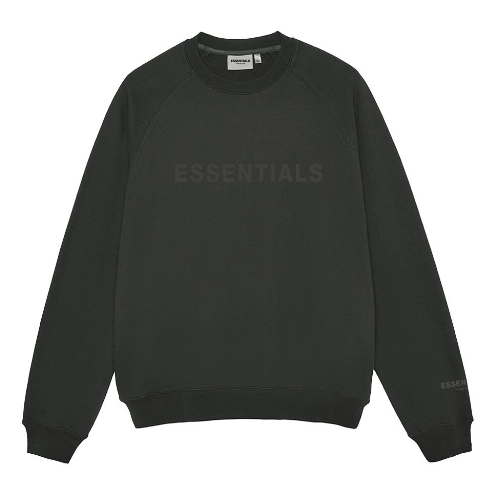 Fear of God Essentials Silicone Letter Crew Neck Pullover Sweatshirt